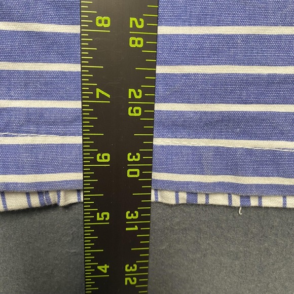 WeSC Jacket Mens XL Blue White Striped Chore Workwear Sail Away Nautical Cotton - Picture 10 of 11